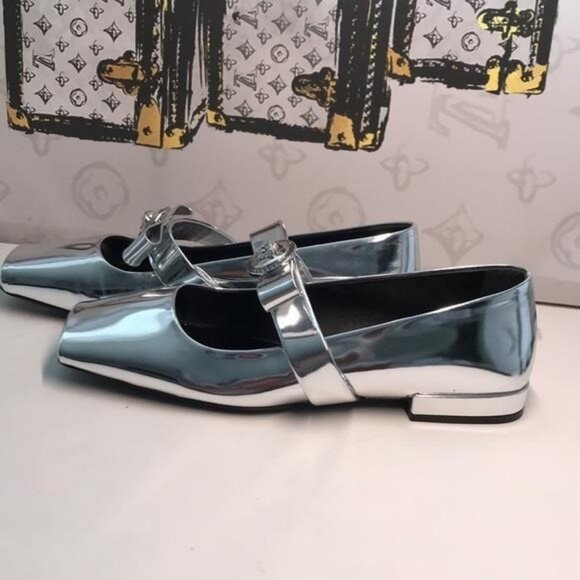 New Authentic Versace Medusa Bow Ballet Flats | Made in Italy Size 38 - Picture 12 of 13